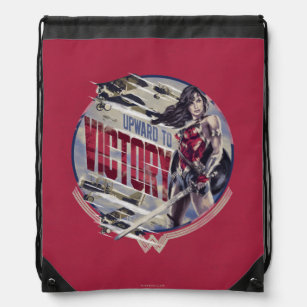 Wonder Woman Upward To Victory Drawstring Bag