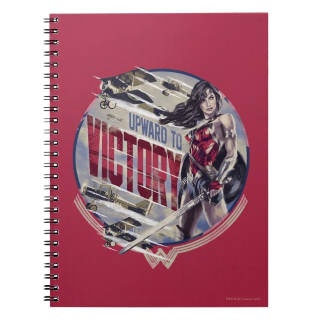 Wonder Woman Upward To Victory Notebook (Front)