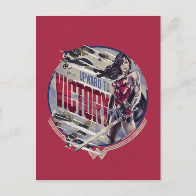 Wonder Woman Upward To Victory Postcard (Front)
