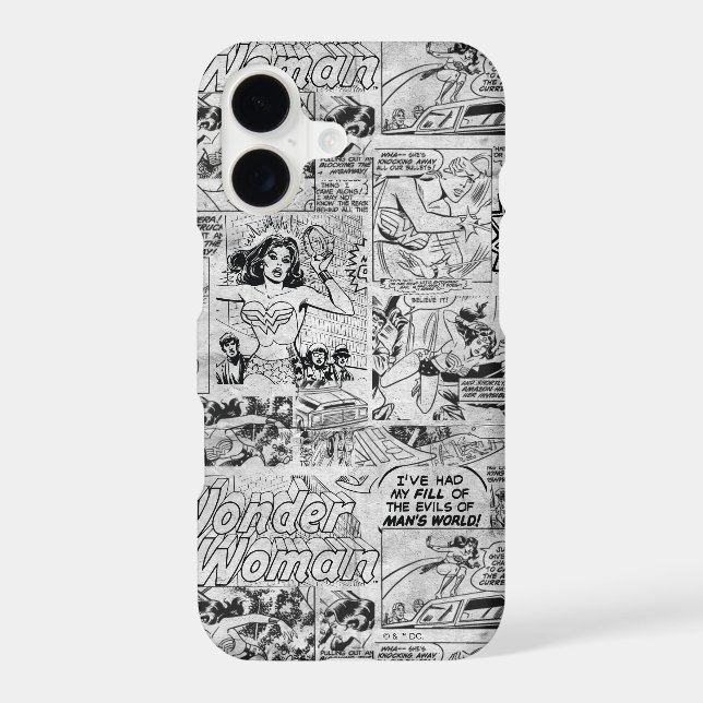 Wonder Woman Vintage Comic Pattern (Back)