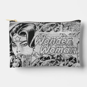 Wonder Woman Vintage Comic Pattern Accessory Pouch
