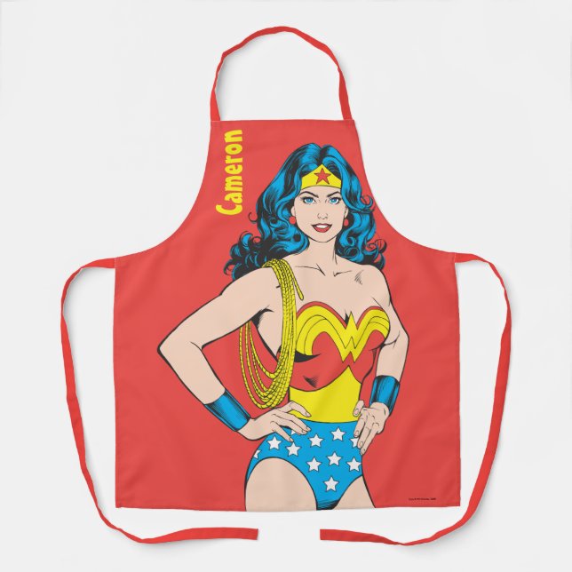 Wonder Woman | Vintage Pose with Lasso Apron (Front)