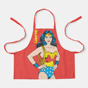 Wonder Woman   Vintage Pose with Lasso Apron