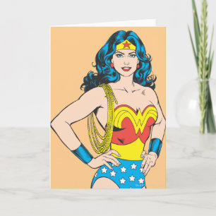 Wonder Woman   Vintage Pose with Lasso Card