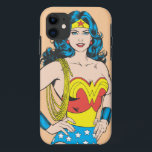 Wonder Woman | Vintage Pose with Lasso iPhone 11 Case<br><div class="desc">Wonder Woman Portrait</div>