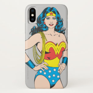 Wonder Woman   Vintage Pose with Lasso iPhone X Case