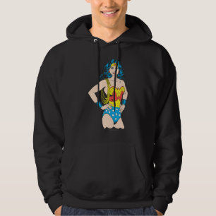 Wonder Woman   Vintage Pose with Lasso Hoodie