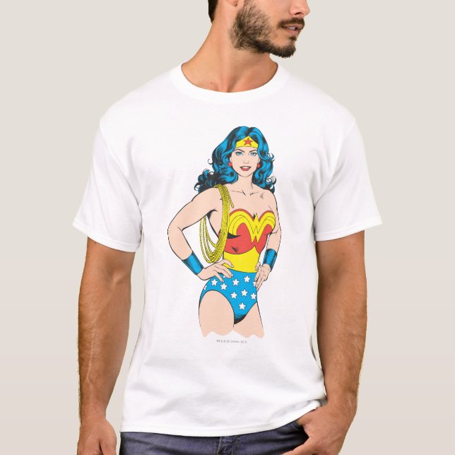 Wonder Woman | Vintage Pose with Lasso T-Shirt (Front)