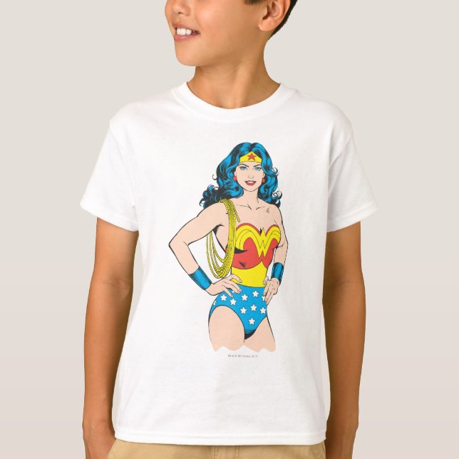 Wonder Woman | Vintage Pose with Lasso T-Shirt (Front)