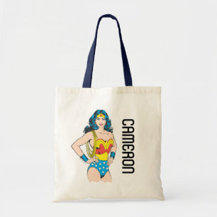 Wonder Woman   Vintage Pose with Lasso Tote Bag