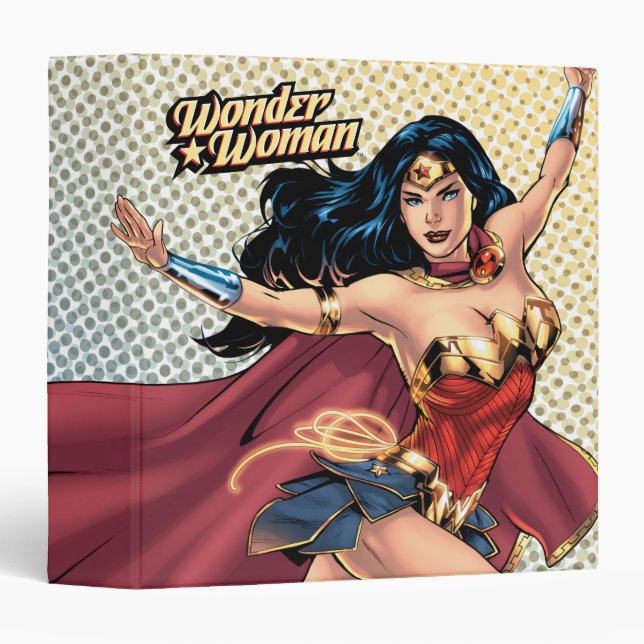 Wonder Woman Wearing Cape Binder (Front/Spine)