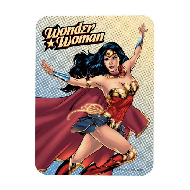 Wonder Woman Wearing Cape Magnet (Vertical)