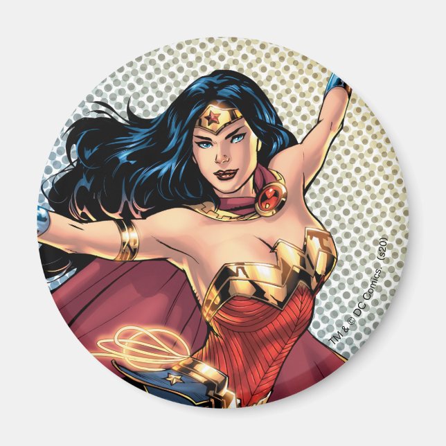 Wonder Woman Wearing Cape Magnet (Front)
