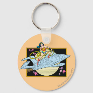 Wonder Woman with Jet Keychain
