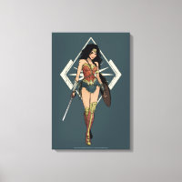 Wonder Woman With Sword Comic Art