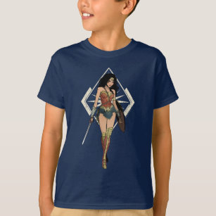 Wonder Woman With Sword Comic Art T-Shirt