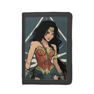 Wonder Woman With Sword Comic Art Trifold Wallet