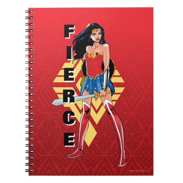 Wonder Woman With Sword - Fierce Notebook (Front)
