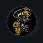 Wonder Woman Yellow Fade 2 Inch Round Button<br><div class="desc">Baroque</div>