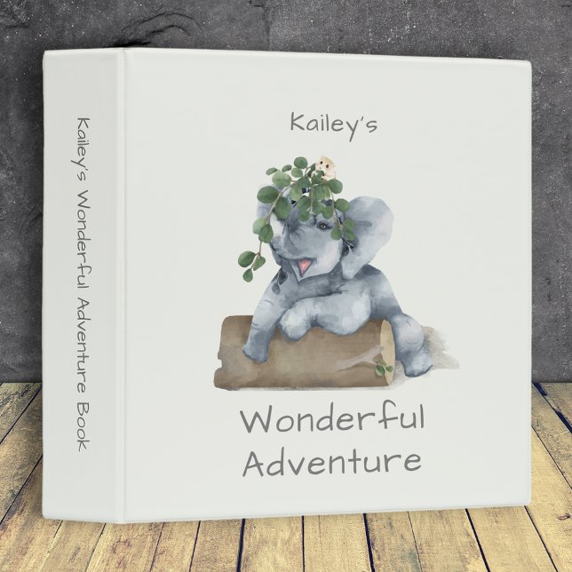 Wonderful Adventures Elephant Scrapbook Album Binder (Creator Uploaded)