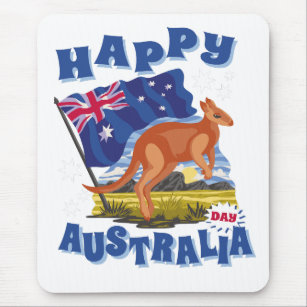 wonderful australia design with a kangaroo mouse pad