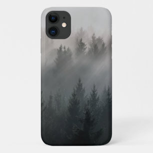 Wonderful black and white dawn mountains iPhone 11 case