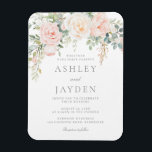 Wonderful Blush Floral Wedding Invitation Magnet<br><div class="desc">Wonderful Blush Floral Wedding Invitation Magnet

Follow our store for lots more invitations and designs</div>