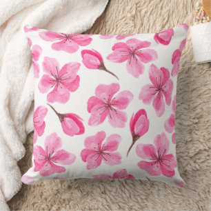 Wonderful Botanical Floral Design Throw Pillow