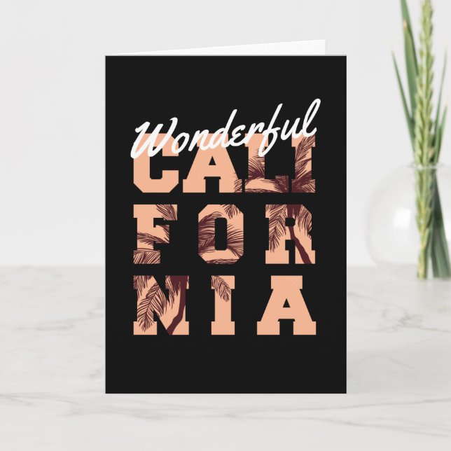 Wonderful California Card (Front)