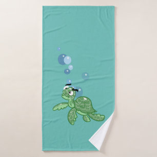 Wonderful Cartoon Sea Turtle Bath Towel