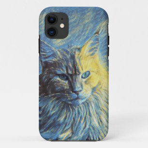 Wonderful Cat Artwork iPhone 11 Case