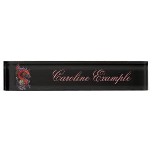 Wonderful chinese dragon nameplate