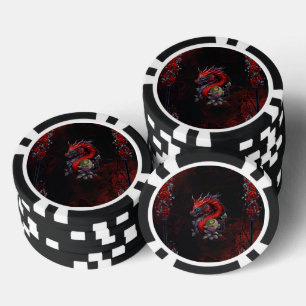 Wonderful chinese dragon poker chips