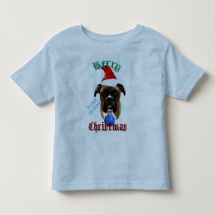 Wonderful-Christmas Boxer Dog Toddler T-shirt