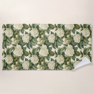 Wonderful classic floral pattern beach towel