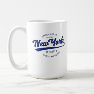 wonderful coffee mug with NEW YORK badge