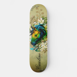 Wonderful colorful horse skateboard