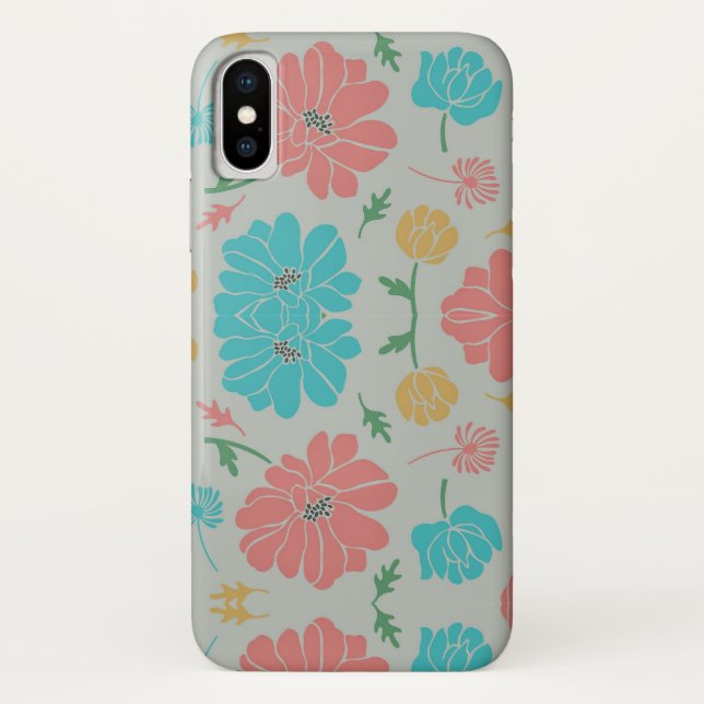 Wonderful Colourful Floral Case-Mate iPhone Case (Back)