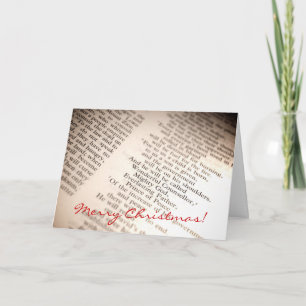 Wonderful Counsellor, Mighty God [Christmas Card] Holiday Card