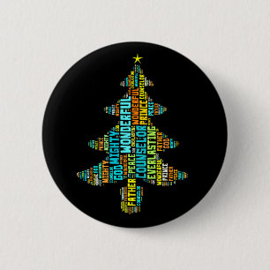 Wonderful Counsellor Mighty God Prince of Peace 2 Inch Round Button