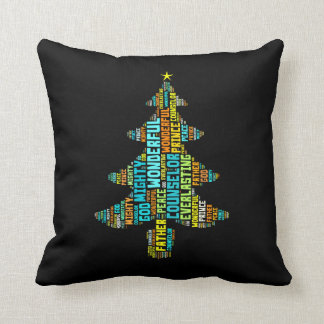 Wonderful Counsellor Mighty God Prince of Peace Throw Pillow
