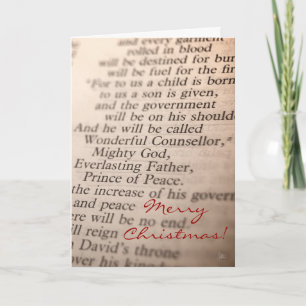 Wonderful Counsellor, Mighty God v.2 [Christmas Ca Holiday Card