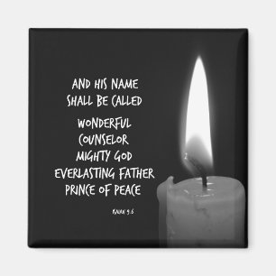 Wonderful Counsellor Prince of Peace Scripture Magnet