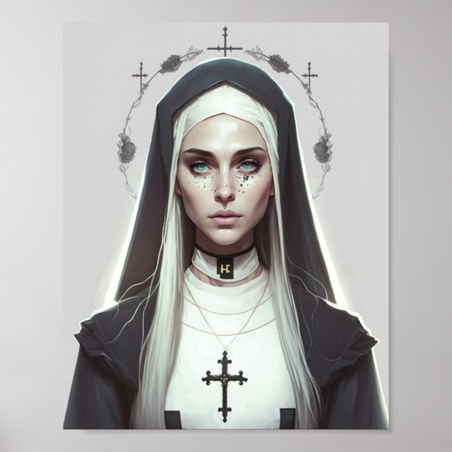 Wonderful Creepy Nun Poster (Front)