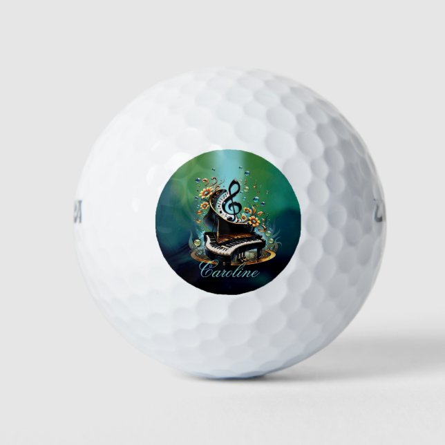 Wonderful curved fantasy piano  golf balls (Front)