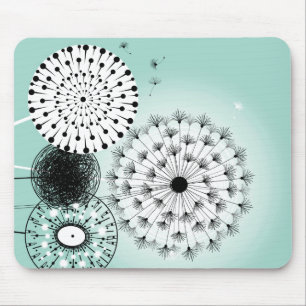 Wonderful Dandelions Blue Mousepad