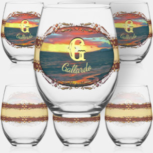 Wonderful Day 1490  Stemless Wine Glass