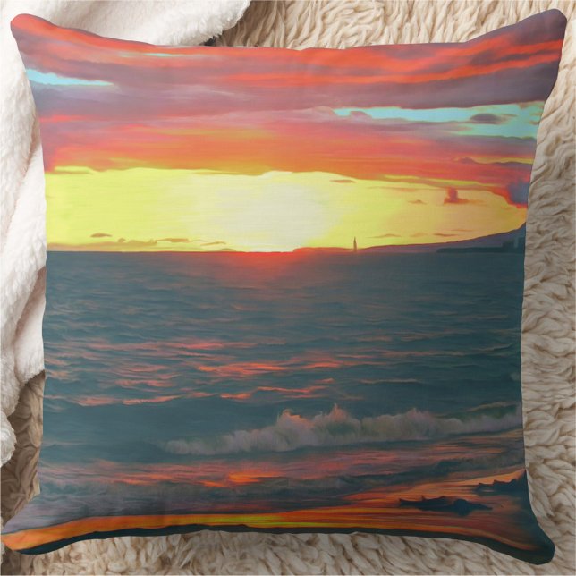Wonderful Day 1490 Throw Pillow (Creator Uploaded)