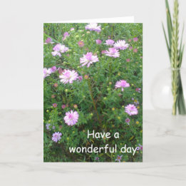 wonderful day greetings card