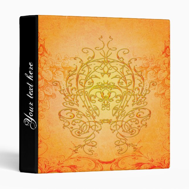 Wonderful decorative floral elements binder (Front/Spine)